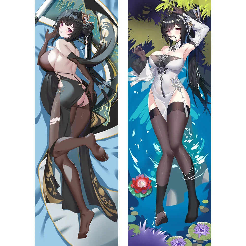 

Anime Decor Pillow Case Azur Lane ROC Chen Hai Dakimakura Waifu Pillowcase 2-Side Print Hugging Body Cushion Cover Gift