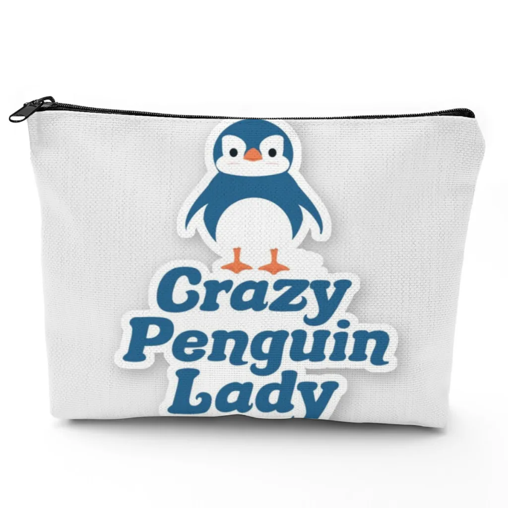 

Сумка для хранения косметики мультяшный Crazy Penguin большая дорожная косметичка аксессуар для макияжа