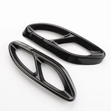 

2pcs Stainless Steel Exhaust Pipe Cover Trim for Mercedes Benz A B C E GLC GLE Class W176 W246 W205 W213 AMG Car Styling Parts