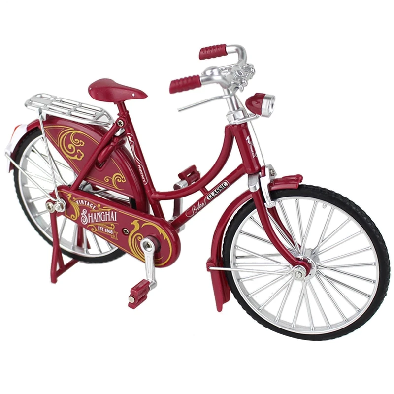 

Mini 1:10 Alloy Model Bicycle Diecast Metal Finger Mountain Bike Retro Bike Adult Collectible Children Toy