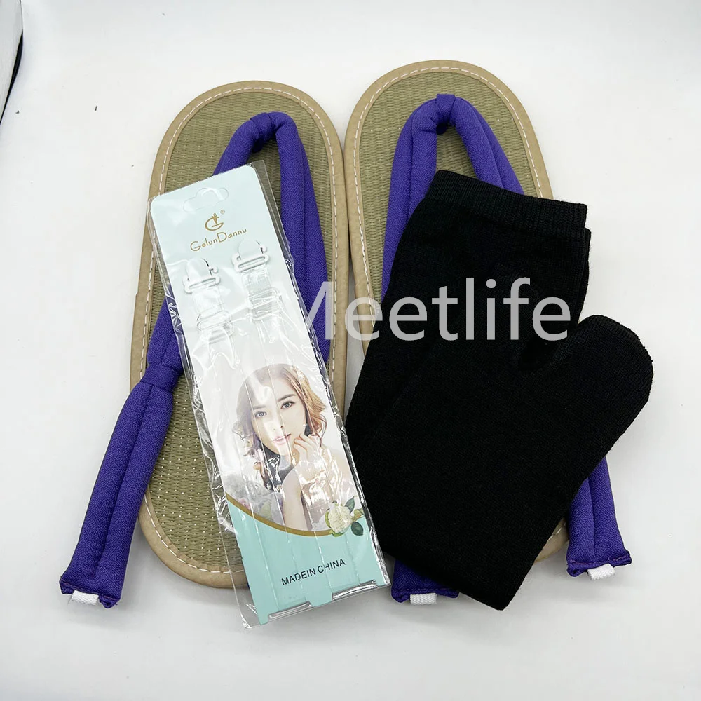 Cosplay Shoes Anime Demon Slayer With Socks For Adults Kids Kimetsu no Yaiba Accessories