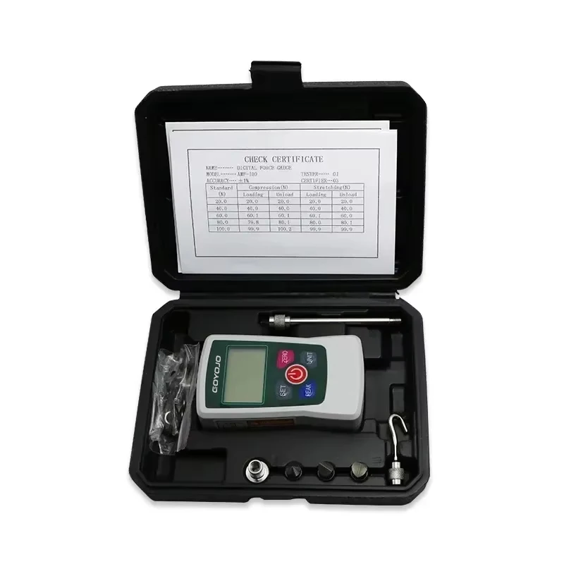 Digital Force Gauge High-Precision Push-Pull Meter for Tension & Compression Testing (N, kg, lb, oz) With Backlight 5N/300N/500N