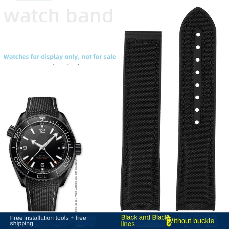 Premium Nylon Waterproof Strap in Orange - 20mm, 21mm, 22mm Sizes
