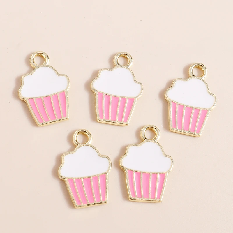 20 Stück süße Getränk Charms Emaille Sommer Eis Popsicle Charms Anhänger für Schmuckherstellung Halsketten Ohrringe DIY Handwerk Versorgung – Detail 9