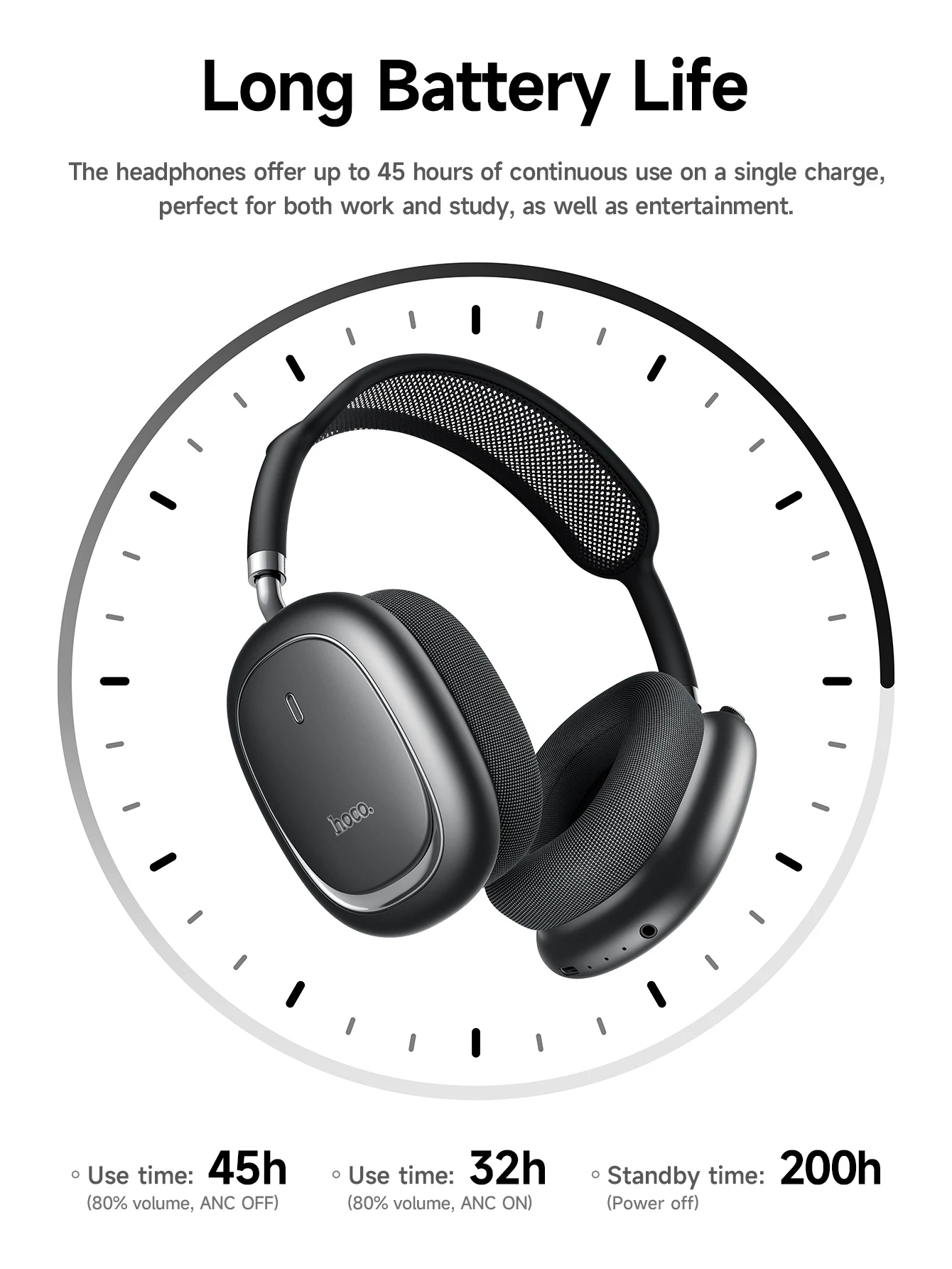 HOCO W68 ANC Wireless Headphones
