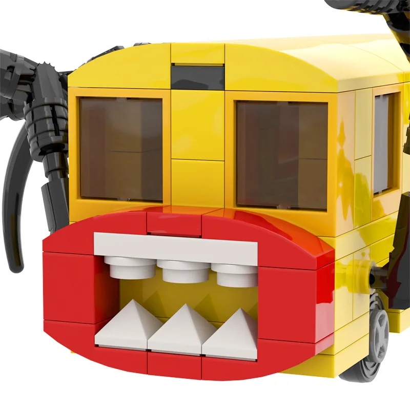 Novo jogo de terror choo-choo charles bloco de construção pequeno trem  ônibus jantar brinquedo dos desenhos animados personagem edifício bloco  cidade brinquedo compatível - AliExpress