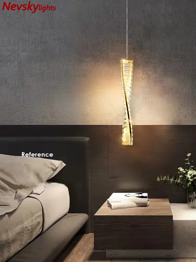 

Modern pendant lamp dining brass pendant lights for bar Minimalist led lamp bedroom bedside light golden fixtures kitchen