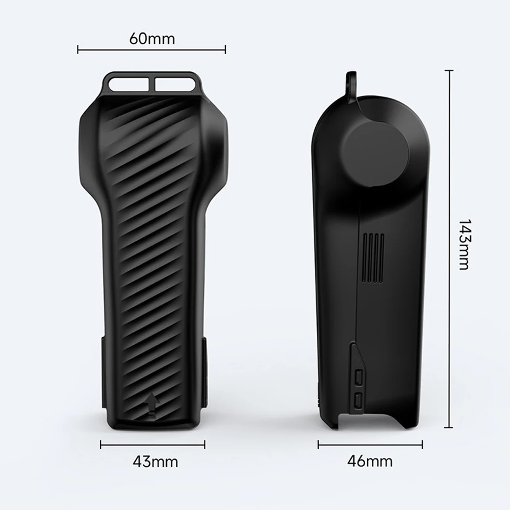 Étui posé à plat, poids plume de 60g, design compact pour transport facile.