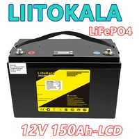 LiitoKala 12V 300Ah 200Ah LiFePO4 batterie 100Ah 120Ah 150Ah camping-cars étanche voiturette de Golf batterie tout-terrain hors réseau énergie solaire 5