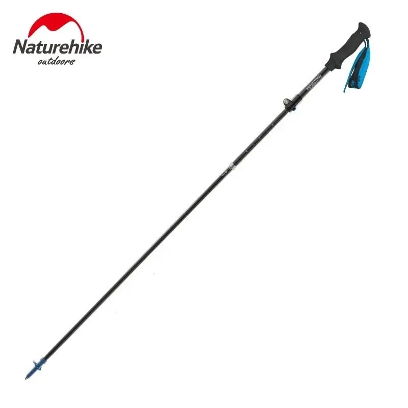 Naturehike ST07 5-Node Ultralight Telescopic Mountaineering Sticks Carbon Fiber Folding Trekking Pole hiking 6