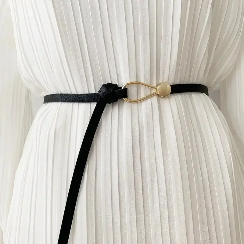 Thin Buckle Adjustable Womens Belt main image 1
