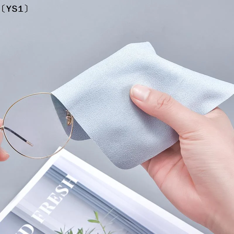 〔YS1〕5/10Pcs 스웨이드 안경 청소용 마이크로 화이버 안경 청소용 천 렌즈 전화 화면 청소용 물티슈 고품질