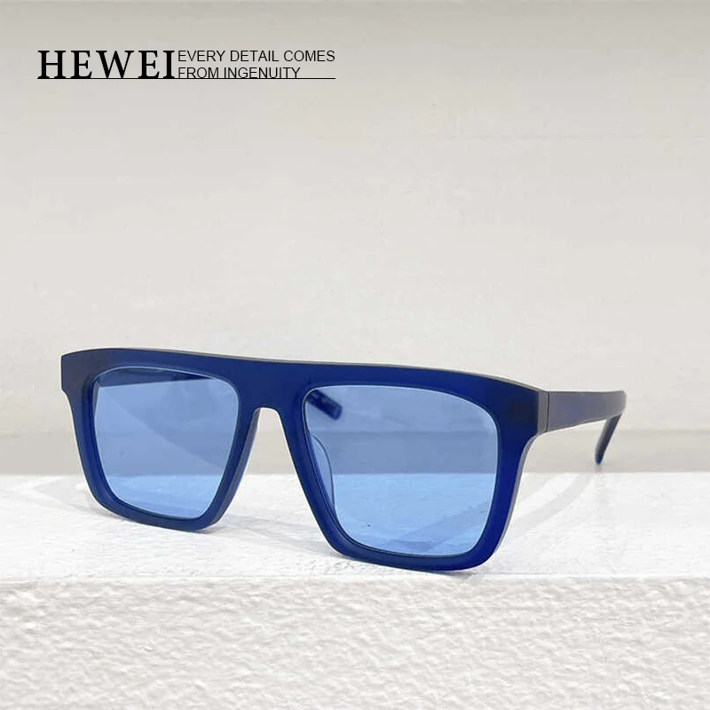 

High quality acetate wide rim square sunglasses Men and women fashion comfortable general sun glasses UV400 luxury sunglasses