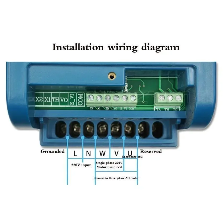 Description Picture 3 of itemZUKED water pump constant pressure motor speed controller 1.5KW single phase input 220V single phase output 220V