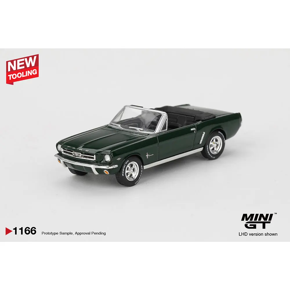프리세일 MINIGT 1/64 다이캐스트 모델카 포드 머스탱 컨버터블 1964 하이랜드 그린 블리스터 패키징 고성능 모델