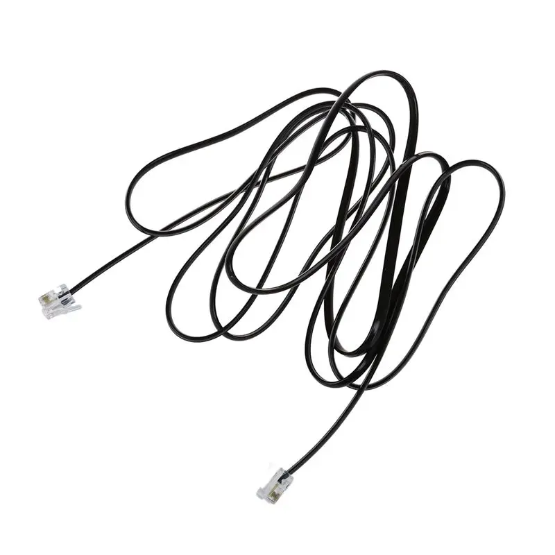 Telephone Handset Cord RJ11 6P4C Telephone Cable Cord ADSL Modem 2 Meters