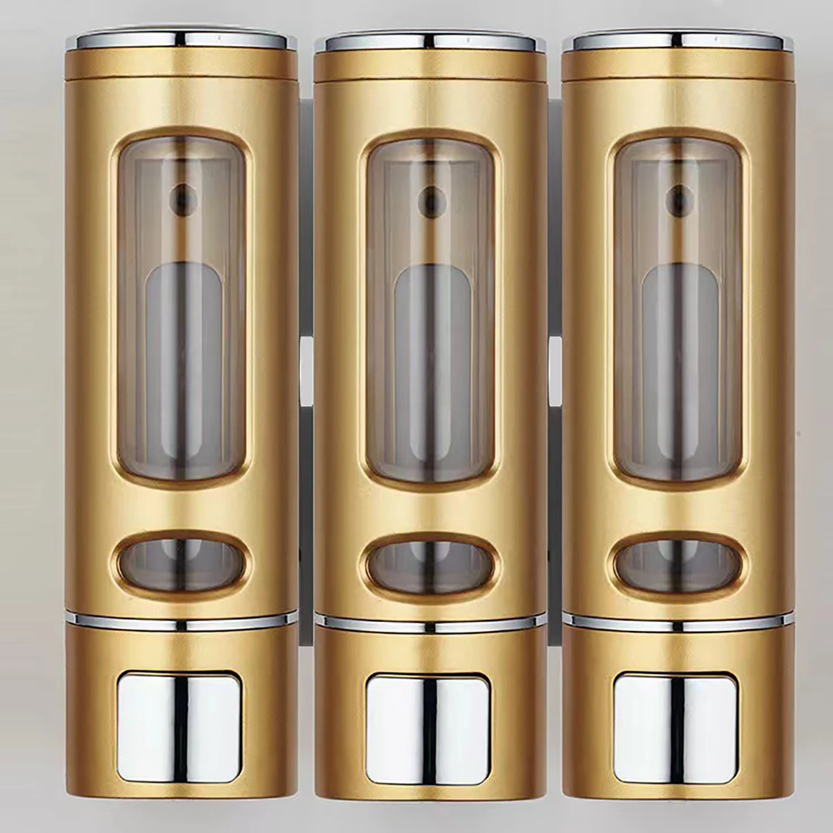 400ml 3 head shower and lotion dispenser waterproof shampoo body wash container wall mounted Suitable for home hotel restaurant