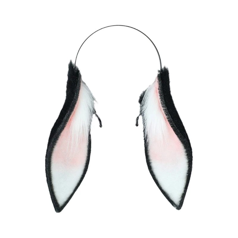 Lurrose 2er Set Hasenohren Stirnbänder – Schwarze Cosplay Ohren Für Halloween & Partys