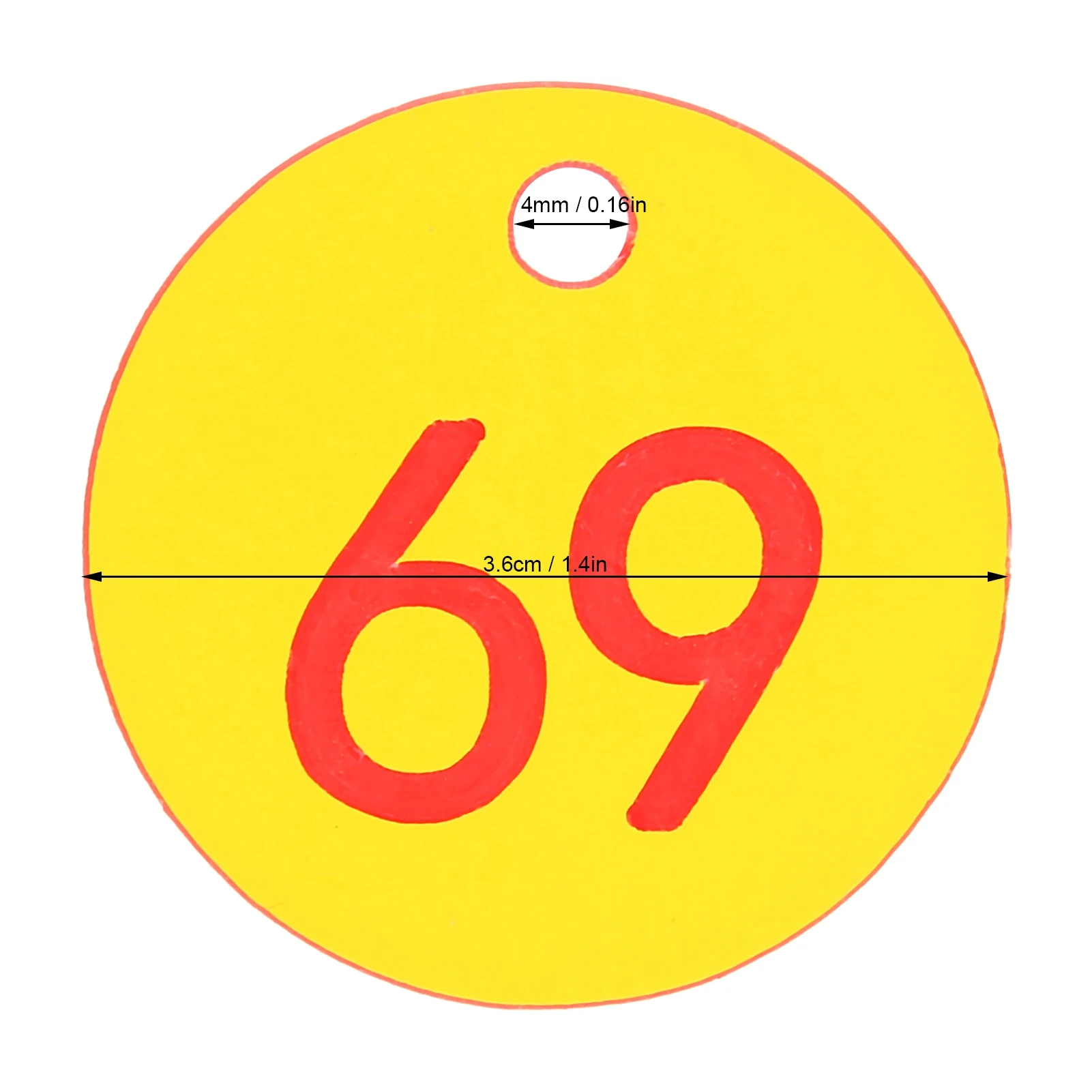 Beekeeping Tools Beekeeping Accessories 1-100 Beehive Tags ABS Round Numbered Sign Labels with Hole Livestock Accessory Beehive Mark Board Tag