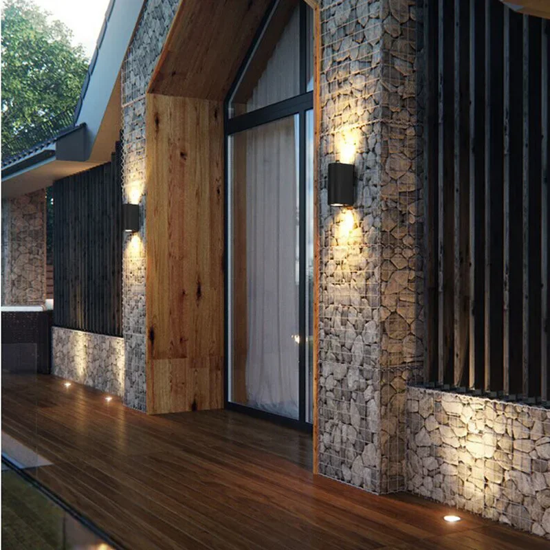 Waterproof Indoor Outdoor LED Aluminum Wall Lamp - Modern Garden and Porch Light