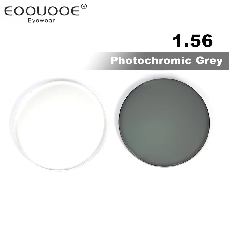 

Photochromism Gray Glasses Lenses 1.56 Index Aspheric Change Color Optics Myopia Hyperopia Sun Eyeglasses Prescription Eyewear