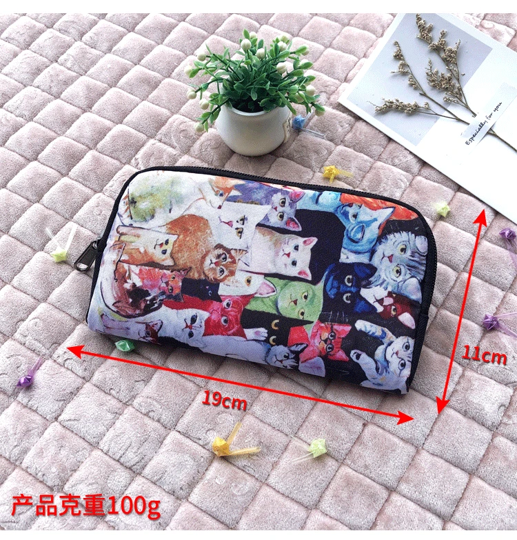 Beautiful Sunflower Print Wallet Women Fashion Butterfly Purses Phone Credit Card Key Holder Coin Money Bag Casual Long Wallets 3