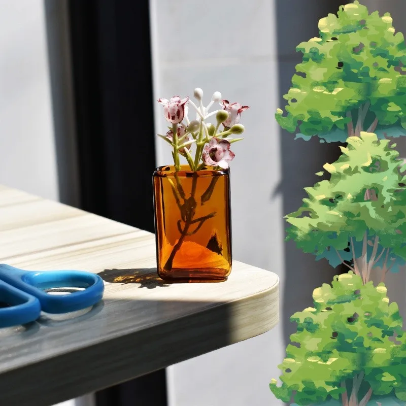 2/3/5X 1/6 스케일 미니 하우스 장식 미니어처 인형집 유리 꽃병 바비 블라이스 인형 액세서리 장난감 유리병