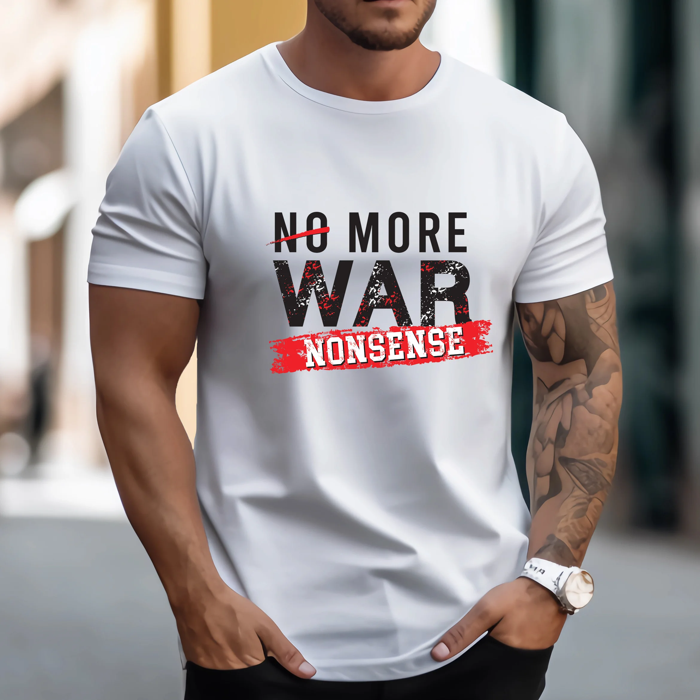 

Мужская Повседневная футболка с коротким рукавом, однотонная дышащая футболка большого размера с 3D принтом, лето 2024