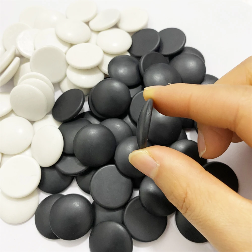 Plastic Chessman Go Set Five-Piece Weiqi Durable Game Accessories 100 Pieces Diameter 22mm