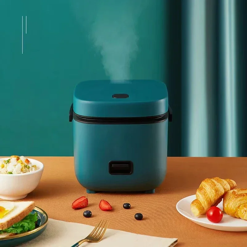 Mini Rice Cooker Automatic Household Kitchen Electric Cooking machine 1-2 People 1.2L Food Warmer Steamer