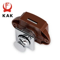 KAK 10pcs Camper รถ PUSH LOCK RV Caravan เรือมอเตอร์บ้านตู้ลิ้นชักลิ้นชักปุ่มล็อค Keyless เฟอร์นิเจอร์ประตูล็อคฮาร์ดแวร์ 3