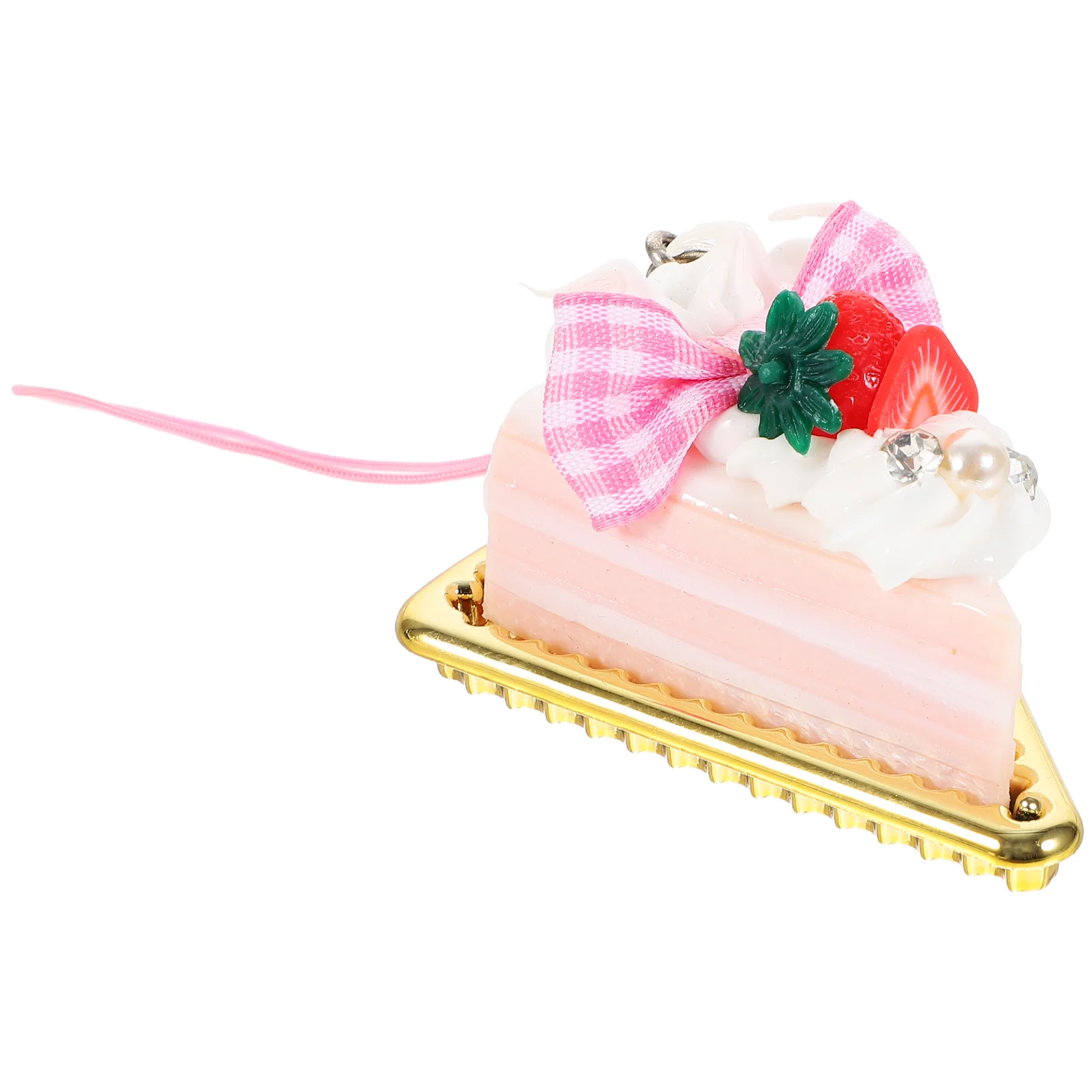 

Мини-Подарки Брелок с имитацией клубничного торта для мобильного телефона