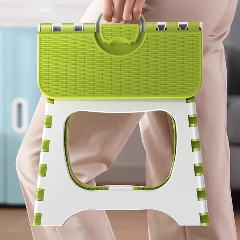 Plastic Folding Small Stool Portable Thickened Household Space-saving Outdoor Fishing Bench Horse Chair Lightweight Shrink 5