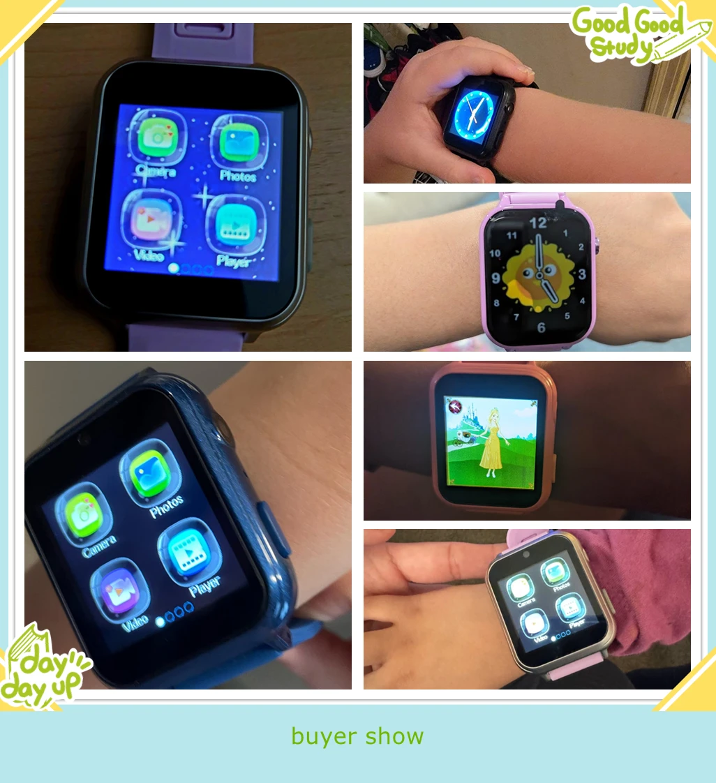 Children's Wristwatch 24 Games Kids Smart Watch Music Play Pedometer Tracker Time Display Video Audio Record Torch Smartwatch 6