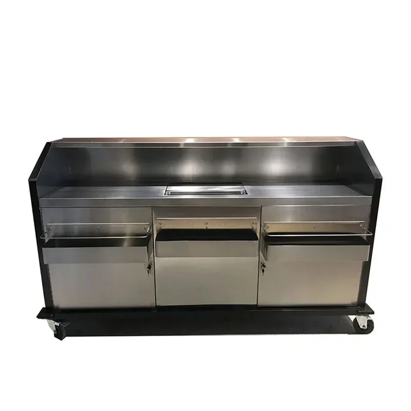 Modern removable bar station portable stainless steel cocktail bar counter for / pub / party hotel