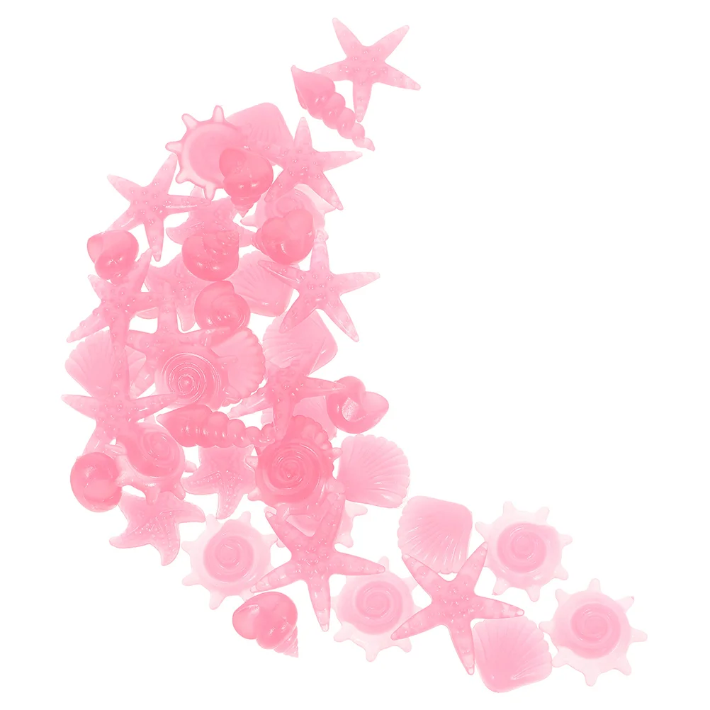 

100 Pcs Fish Tank Fluorescent Stone Aquarium Decor Rocks Decorations Glow in The Dark Resin Landscaping