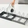 Kitchen Cabinet Organizers for Pots and Pans Expandable Stainless Steel Storage Rack Cutting Board Drying Cookware Shelf Gifts 1