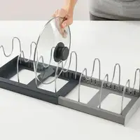 Kitchen Cabinet Organizers for Pots and Pans Expandable Stainless Steel Storage Rack Cutting Board Drying Cookware Shelf Gifts 1