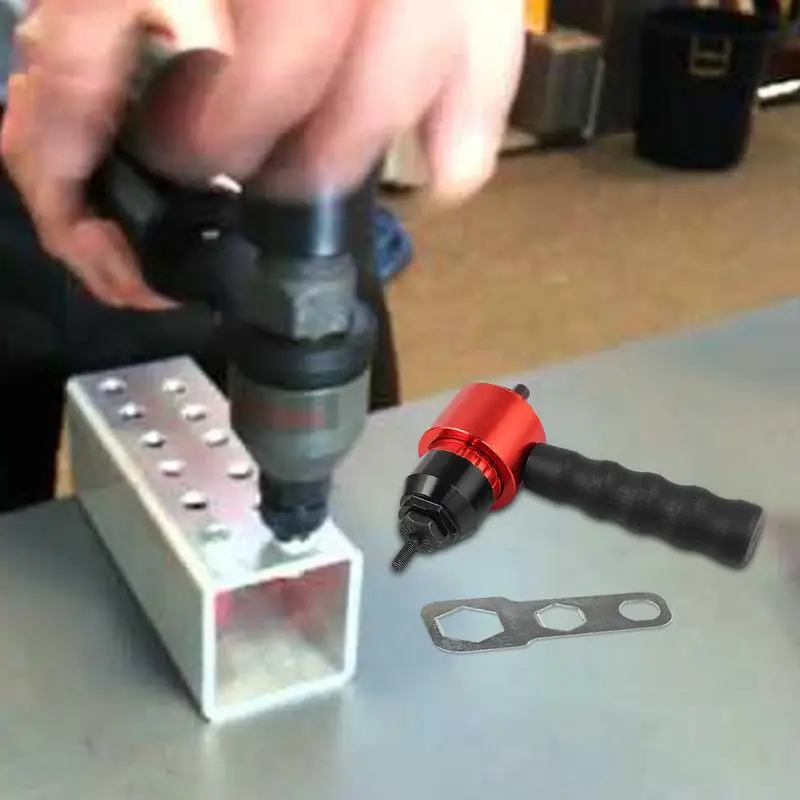 Rivet Applicator Adapter Drill Attachment Easy Processing Rivet Attachment Installation Tool Efficient Riveting Hand Tool Insert