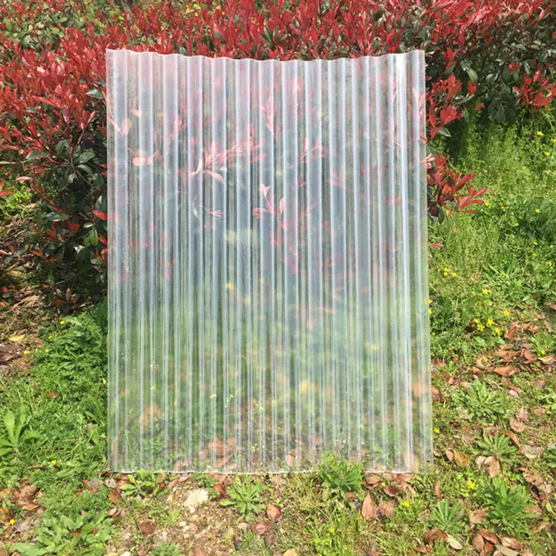 Transparent Tile Roof PC Material Translucent Plastic Tile Outdoor Heat Insulation Rain Shield 2MM Thickness