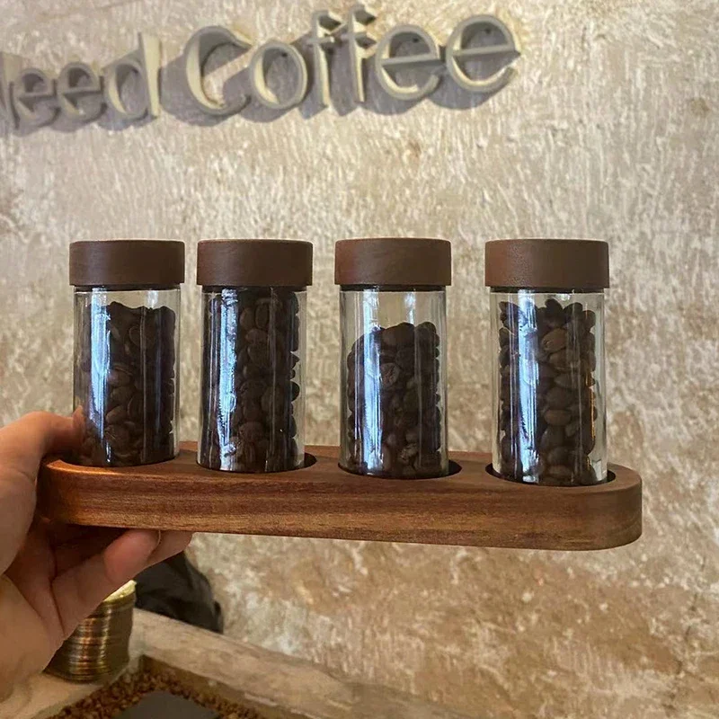 Coffee Bean Sorting Bottle Test Tube Glass Display Rack Coffee Tool Sealed Can Multifunctional Aroma Bottle Single Tube Storage 3