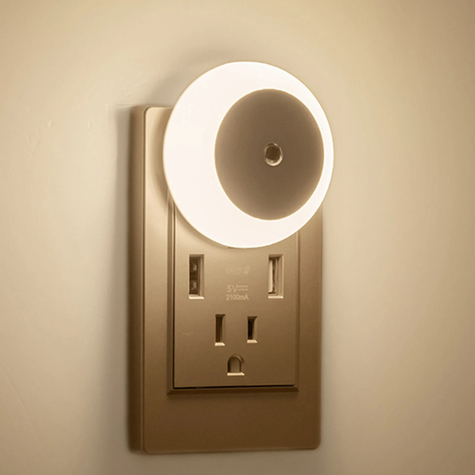 Sensor bedside lamp wall lamp eye Plug in Night light intelligent light control care energy-saving lamps Home night