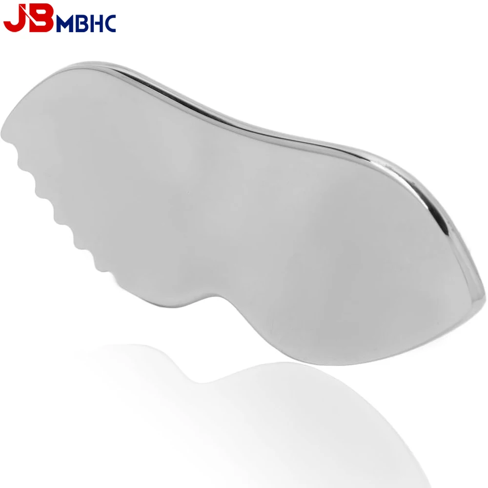 GuaSha Scrapper Facial Beauty Tool Stainless Steel Guasha Massage Tool Metal GuaSha Tighten Skin Massage for Face Body Neck facial massager,gua sha board,massage tool