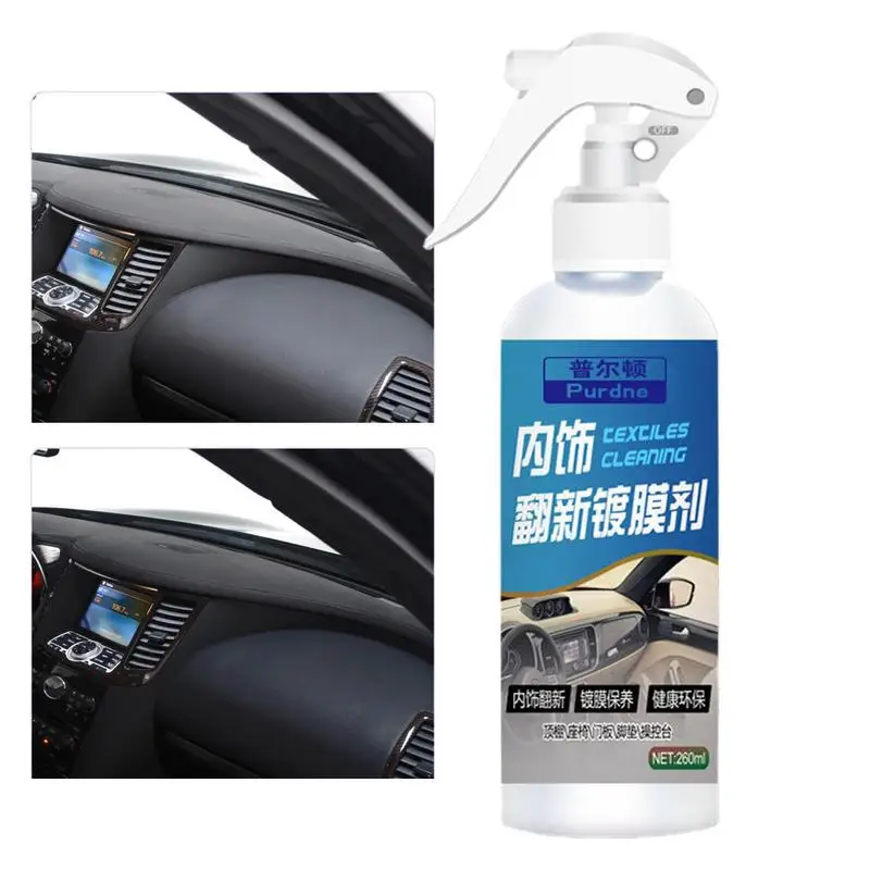 

Trim Restorer For Cars Coating Agent Car Trim Restorer Automotive Spray With UV Protection Restoration Spray For Dashboard