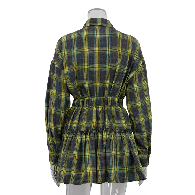 Female 2 Piece-Set Pleated Skirts Fashion Contrast Lapel High Waist Spring 2025 Shirts Outfits Women's Mini Skirt Sets New 8 Female 2 Piece-Set Pleated Skirts Fashion Contrast Lapel High Waist Spring 2025 Shirts Outfits Women's Mini Skirt Sets New