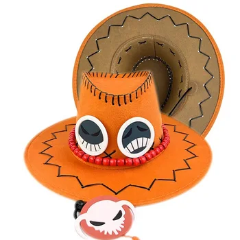 Cappello anime pirata, cowboy jazz, cappello da sole all'aperto, accessorio per spettacoli di feste alla moda, essenziale per COSPLAY dei cartoni animati