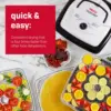 FD-80A Square Shaped Food Dehydrator, For Snacks, Fruit, Beef Jerky, White 2