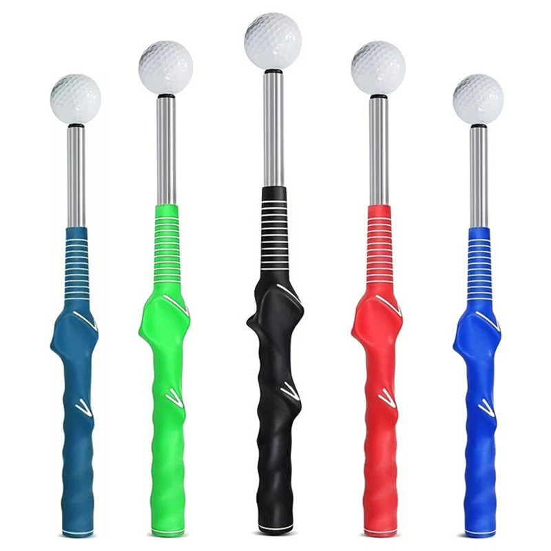 Golf Swing Practice Stick Golf Beginner Alignment Gesture Correct Wrist Golf Training Aids Golf Retractable Swing Trainer
