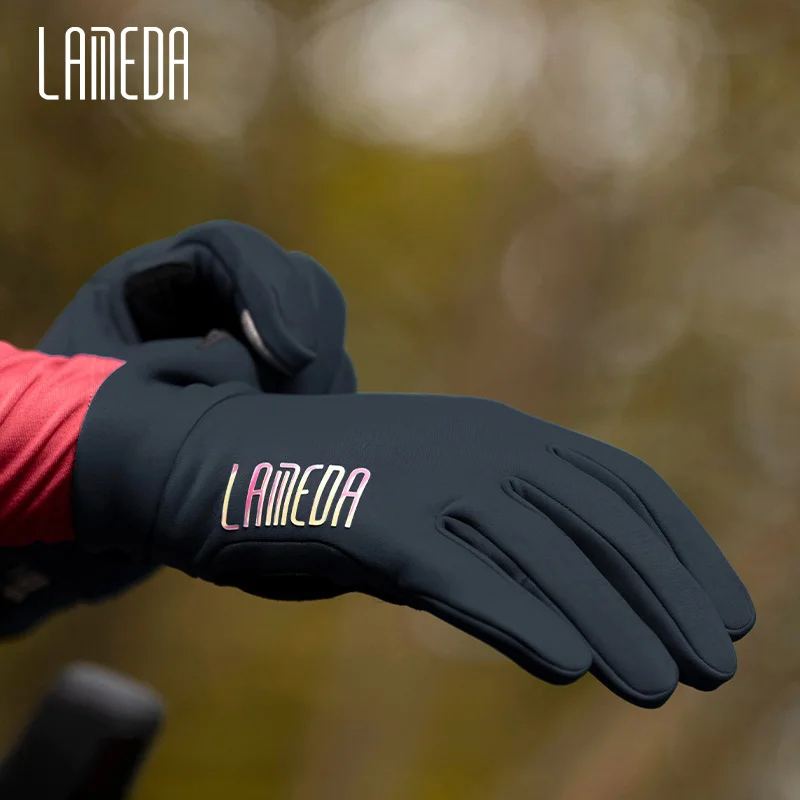 LAMEDA Winter Cycling Gloves for Men Women Thermal Fleece Full Finger Bike Gloves Touch Screen MTB Road Mountain Bicycle Gloves 5