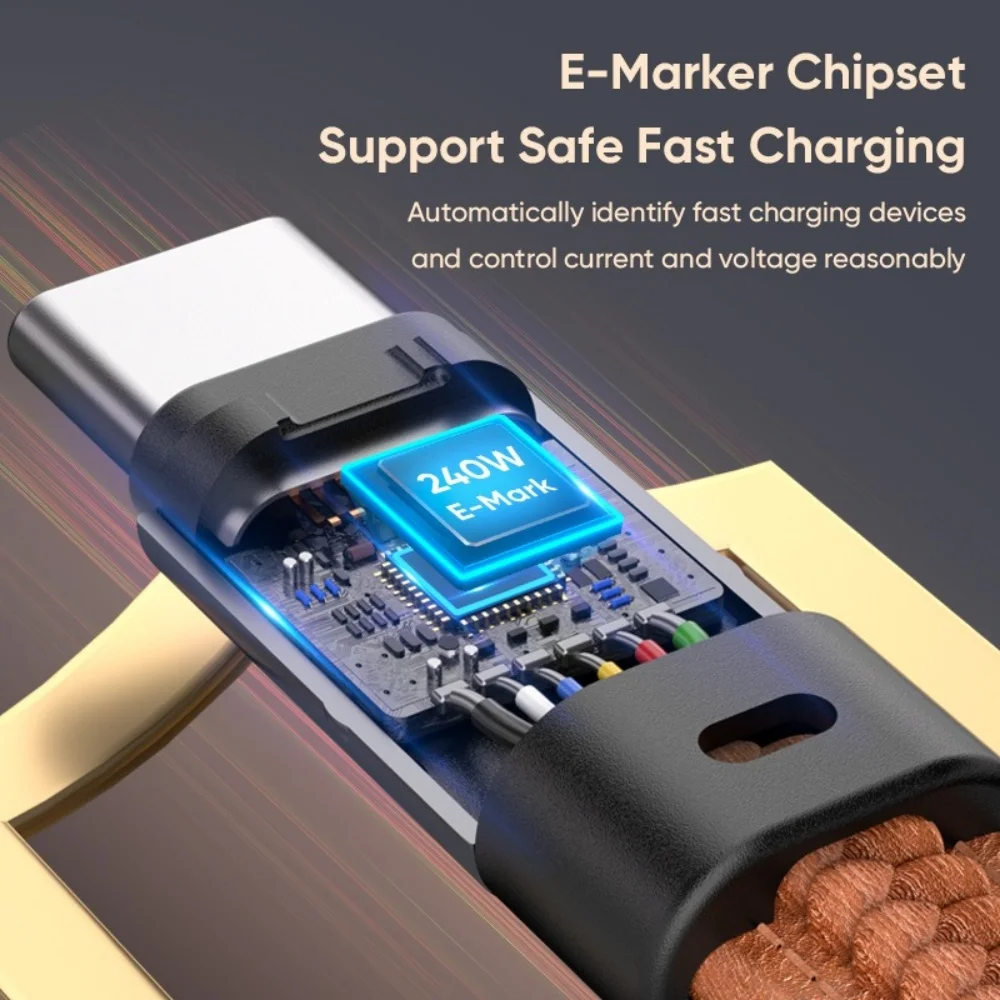 240W 5A PD3.0 Short USB C Charger Cable Portable Keychain TypeC Cable Fast Charging Cord C To C Cable for Xiaomi HUAWEI IPhone